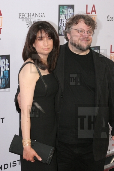 Co-Writer/Producer Guillermo Del Toro and wife Lorenza Newton