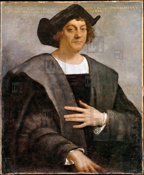 A posthumous portrait of Christopher Columbus 