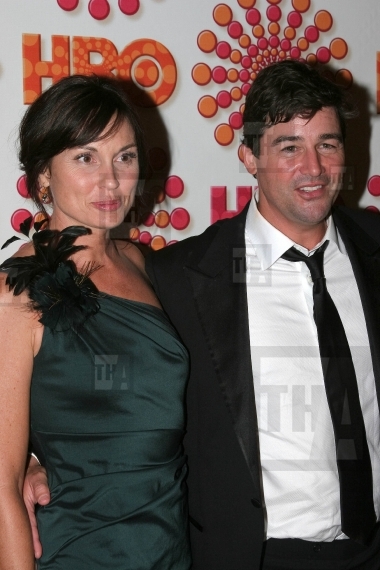 Kyle Chandler (r) and guest