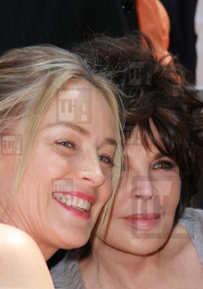 Sharon Stone and Carol Bayer Sager