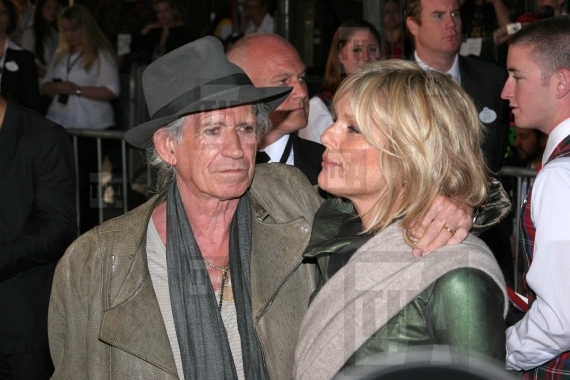 Keith Richards and model Patti Hansen