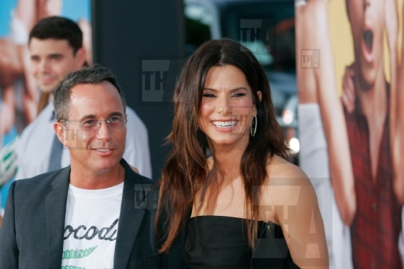 Producer Jonathon Komack Martin and Sandra Bullock