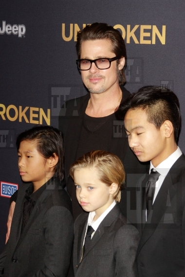 Pax Jolie-Pitt, Brad Pitt, Shiloh Jolie-Pitt and Maddox Jolie-Pi
