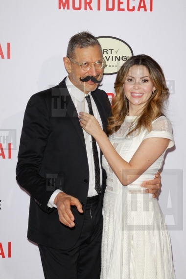 Jeff Goldblum and Carly Steel