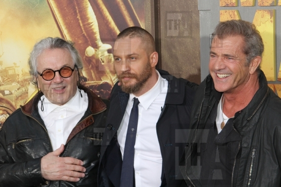 Writer/Director/Producer George Miller, Tom Hardy and Mel Gibson