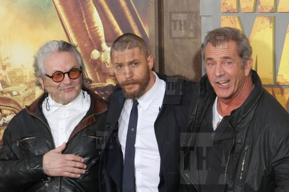 Writer/Director/Producer George Miller, Tom Hardy and Mel Gibson
