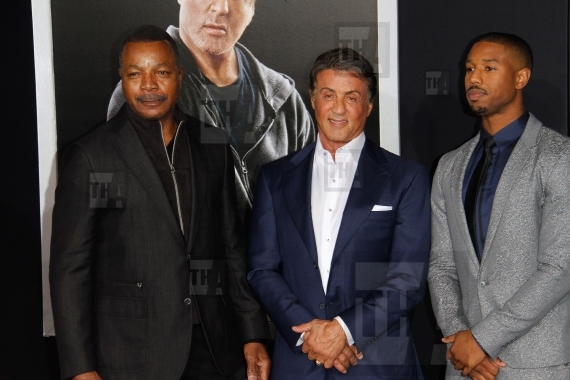Carl Weathers, Sylvester Stallone and Michael B. Jordon