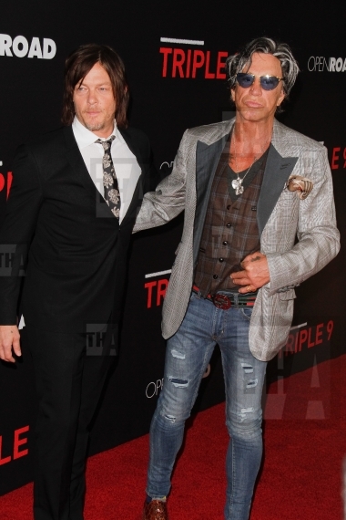 Norman Reedus and Mickey Rourke