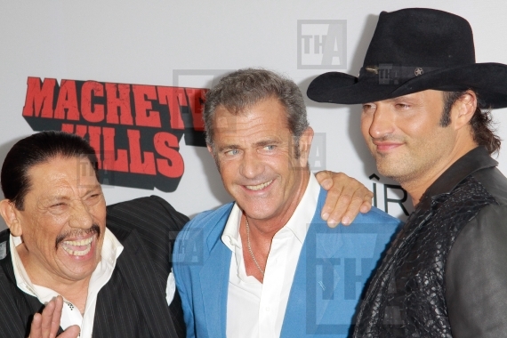 Dayy Trejo, Mel Gibson and Robert Rodriguez