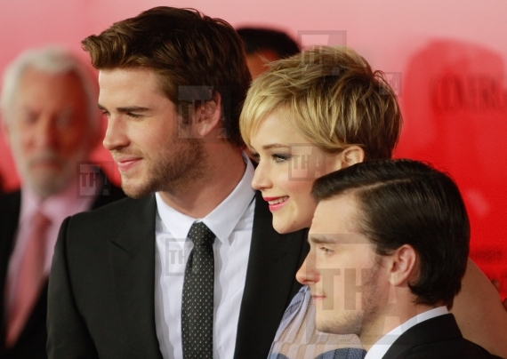 Liam Hemsworth, Jennifer Lawrence and Josh Hutcherson