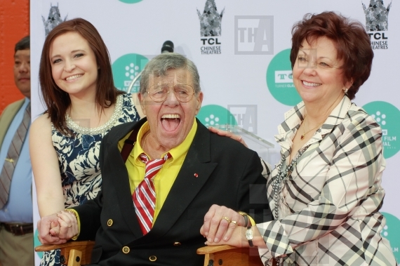 Jerry Lewis and family