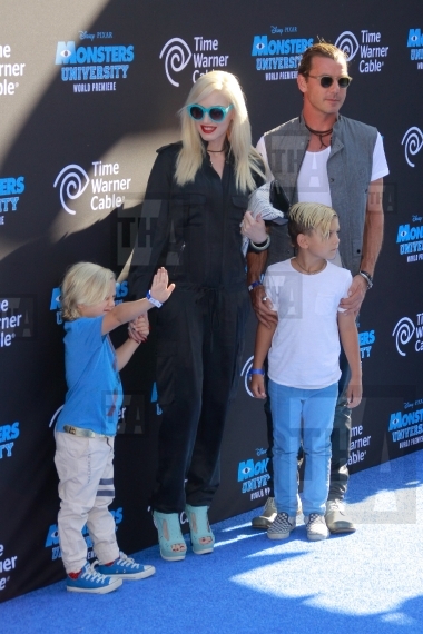 Gwen Stefani, husband Gavin Rossdale and Family