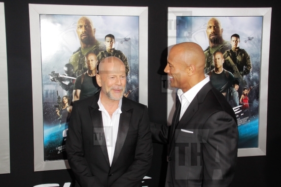 Bruce Willis and Dwayne Johnson
