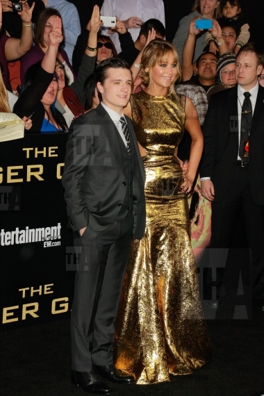Josh Hutcherson and Jennifer Lawrence