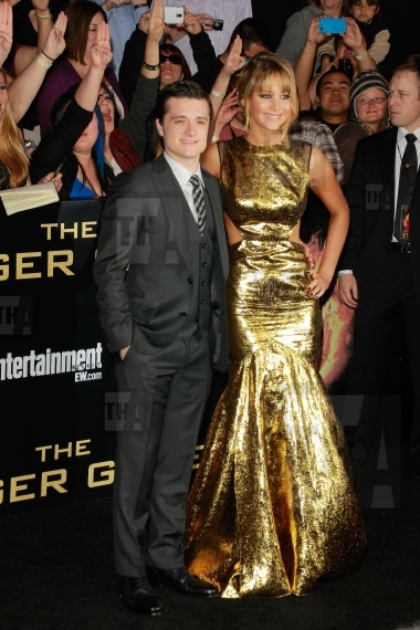 Josh Hutcherson and Jennifer Lawrence