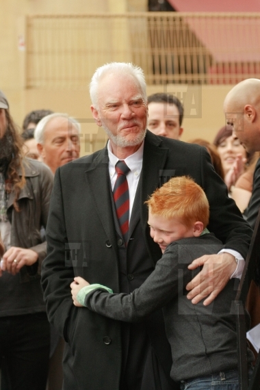 Malcolm McDowell and son