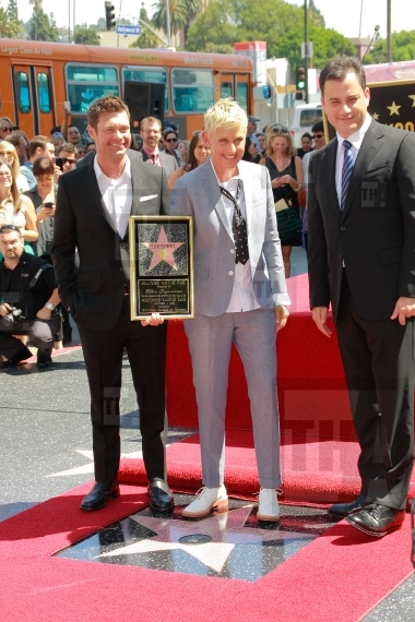 Ryan Seacrest, Ellen DeGeneres and Jimmy Kimmel