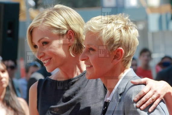 Portia de Rossi and Ellen DeGeneres