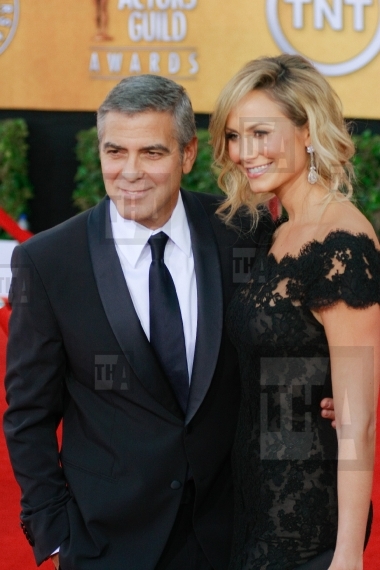 George Clooney and Stacy Keibler