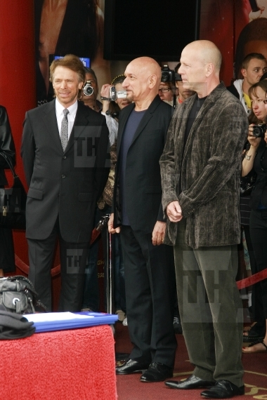 Jerry Bruckheimer, Ben Kingsley and Bruce Willis