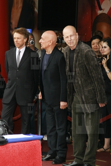Jerry Bruckheimer, Ben Kingsley and Bruce Willis