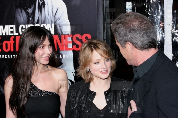 Oksana Grigorieva, Jodie Foster and Mel Gibson