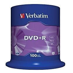 Verbatim DVD+R 4.7Gb 100pcs 43551