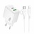 Borofone BAS44A C+U 20W + Type-C to Lightning Cable White