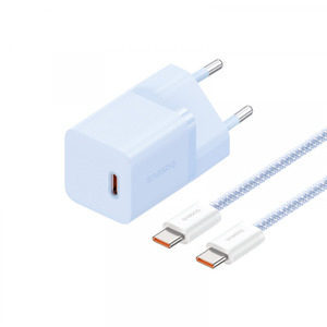 Baseus GaN5 (mini) 1C 30W + Type-C to Type-C 100W 1m Blue (P10110902313-00)