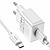 Hoco C106A Leisure single port + Type-C Cable White
