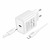 Borofone BA84A 1USB-C PD/QC 30W + Type-C to Lightning Cable White