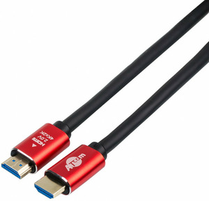 Atcom HDMI-HDMI Red/Gold, пакет, довжина 5 м, 4K,  ver 2.0. (24945)