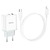 Hoco C105A Stage dual port PD20W+QC3.0 + Type-C to Lightning Cable White
