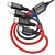 HOCO X76 Super Combo 4-in-1 2Type-C+Lightning+MicroUSB Cable Black/Red/Blue
