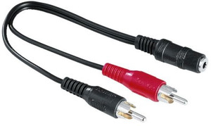 Jack 3.5mm F -> 2 x RCA M 0.4 м.