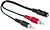 Jack 3.5mm F -> 2 x RCA M 0.4 м.
