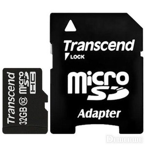 microSDHC 32GB Transcend Class 10 + SD-adapter (TS32GUSDHC10)