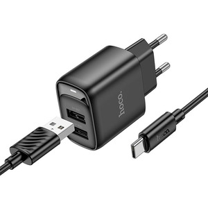 Hoco C141A Smart 2USB 10.5W Black