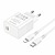 Borofone BA77A Insightful PD30W + Type-C to Lightning Cable White