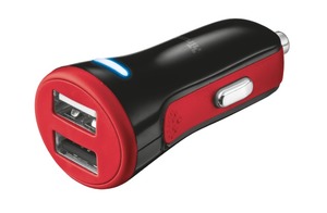Trust 20W Car Charger Red (20742)