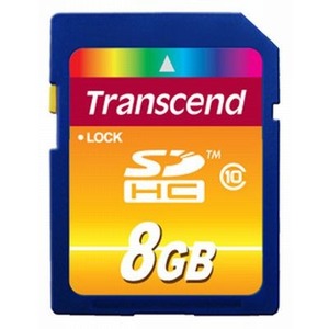 SDHC 8GB Transcend Class 10 (TS8GSDHC10)