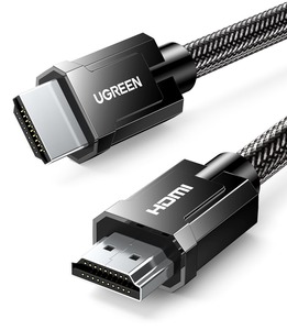 Ugreen HD135 8K HDMI M/M Round Cable with Braided 2m (Gray) (UGR-70321)