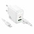 Borofone BAS44A C+U 20W + Type-C to Lightning Cable White