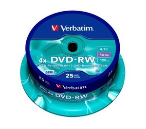 Verbatim DVD-RW 4.7Gb 25pcs 43639
