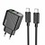 Hoco CS23A 1USB 1USB-C PD/QC 30W + Type-C to Type-C Cable Black