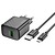 Hoco CS21A 1USB QC 18W + MicroUSB Cable Black