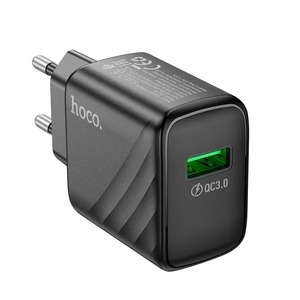 Hoco CS21A 1USB QC 18W Black