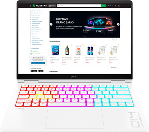 HP Omen Transcend Laptop 14-fb0022ua (A49ZSEA) Ceramic White