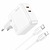 Hoco C110A Lucky PD/QC 35W + Type-C to Lightning Cable White