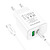 Borofone BA67A PD20W+QC3.0 + Type-C to Type-C Cable White